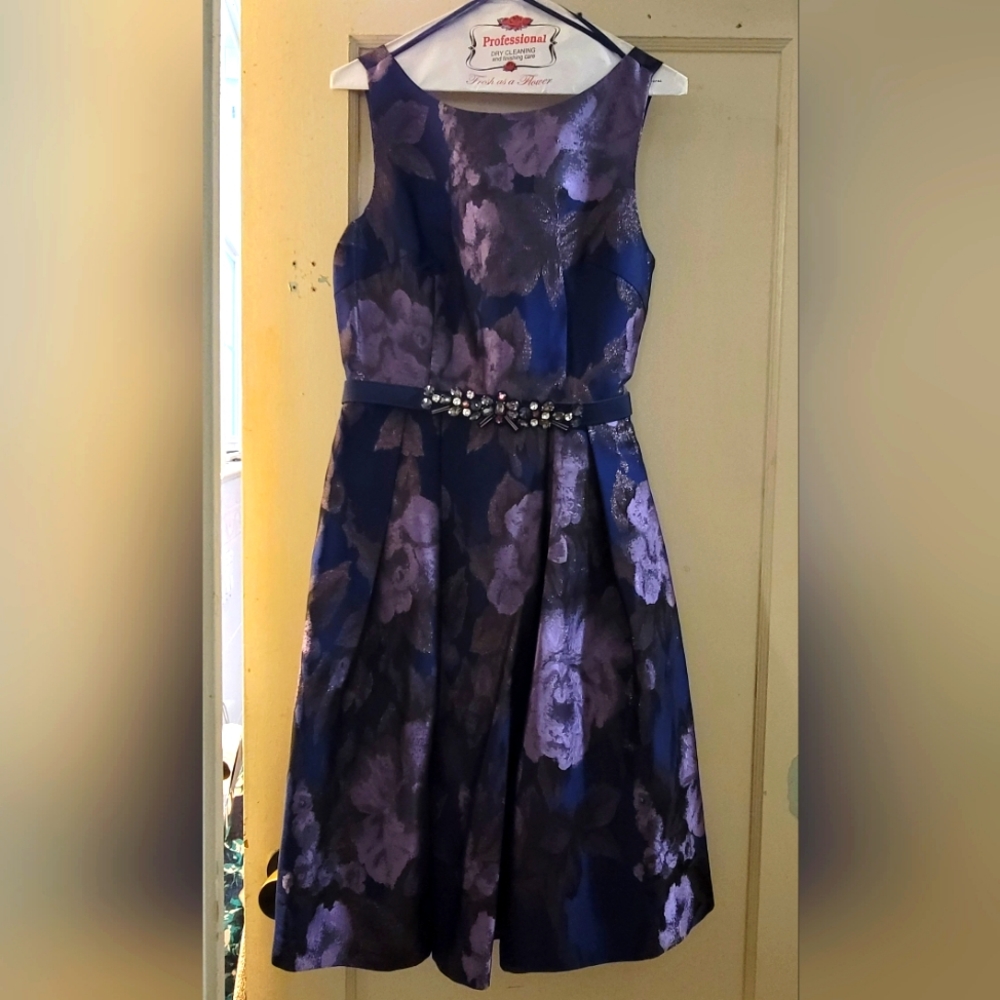 Eliza J Floral Jacquard Cocktail Dress Size 6